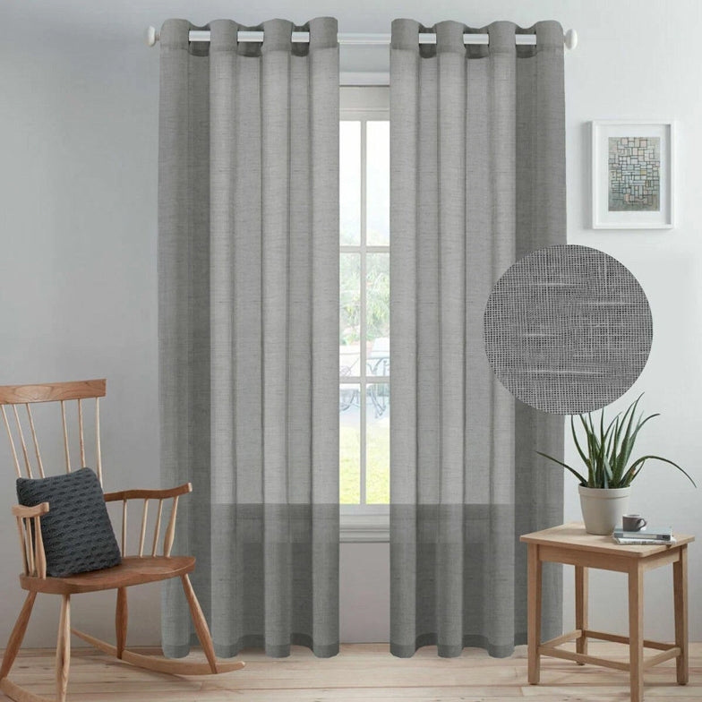Linen Semi-Sheer Curtains – Soften Light, Elevate Style, Enhance Privacy
