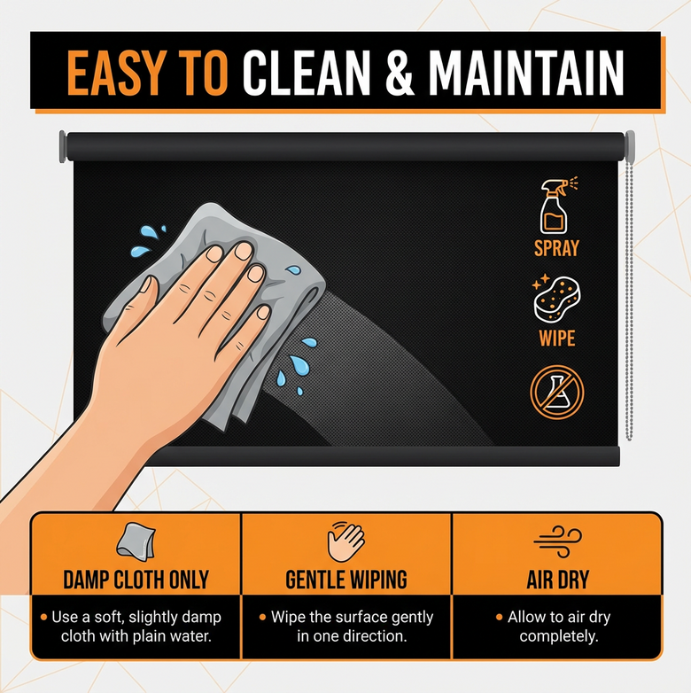peel and stick installation steps for blockout blinds no drilling required