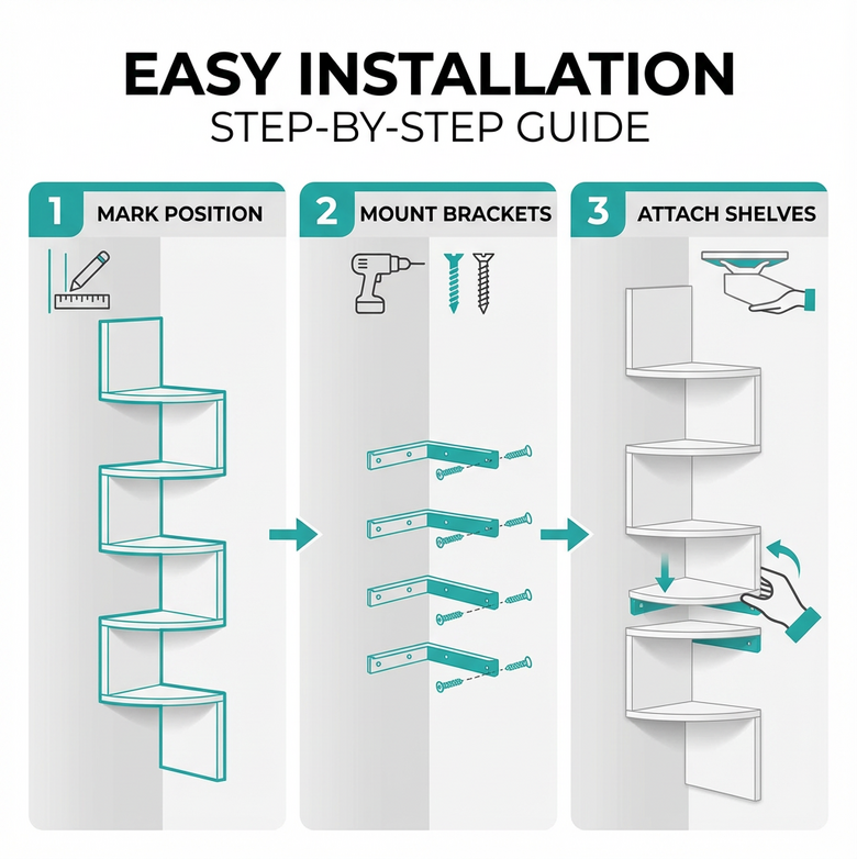 Floating Wall Shelves - Transform Walls, Organise With Ease