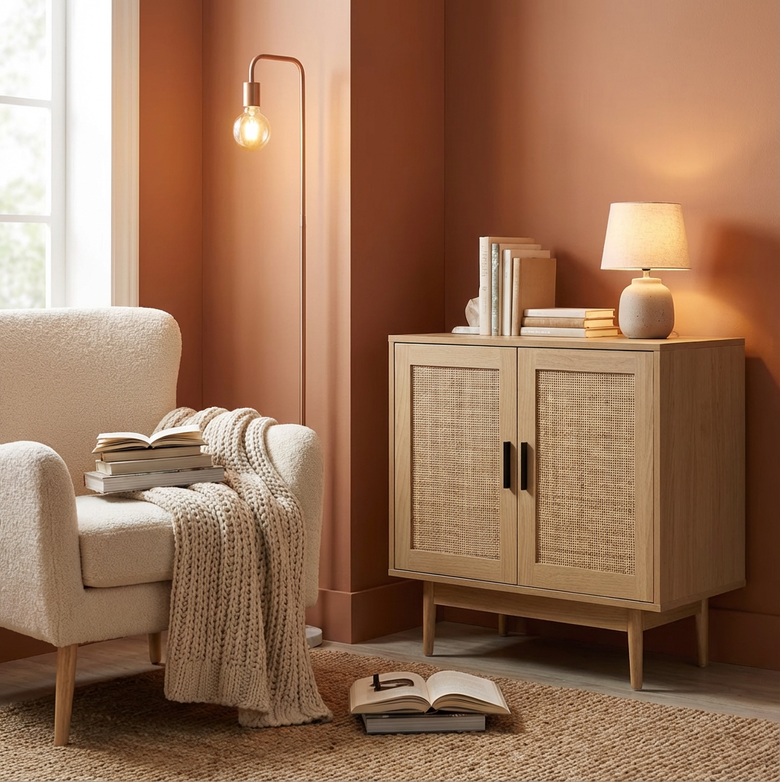 Rattan Cabinet  – Natural Style, Effortless Storage