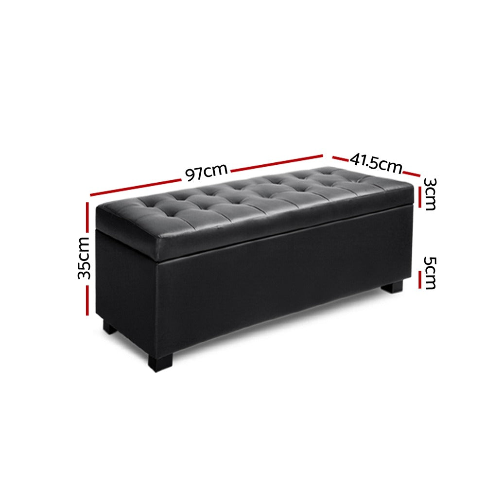 Leather Storage Ottoman – Blanket Box, Declutter Fast, Elevate Your Space