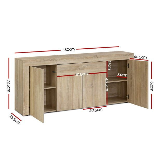 Oak Buffet Cabinet Sideboard – Add Warmth to Your Home, Maximise Storage