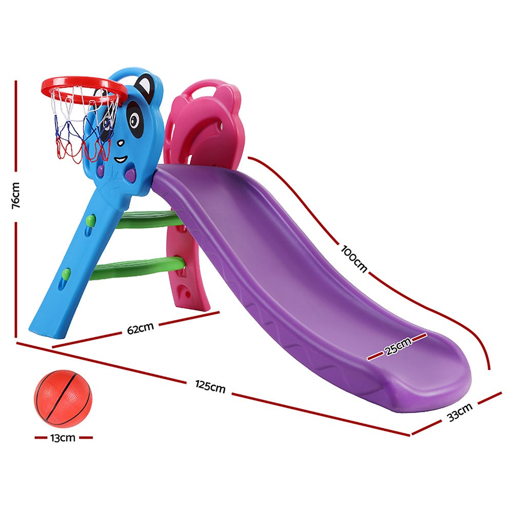 Kids Slide & Hoop Set – Boost Active Play, Build Skills Every Day