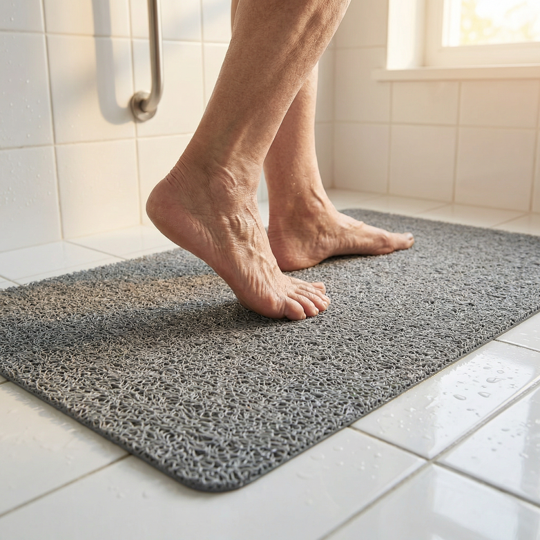 Wonder Mat Hydro Wonder Shower Mat – Non-Slip Safety, Zero Drain Blockage, Pure C