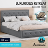 LED Gas Lift Bed - Clear Bedroom Clutter, Customise Ambience Lighting Fast