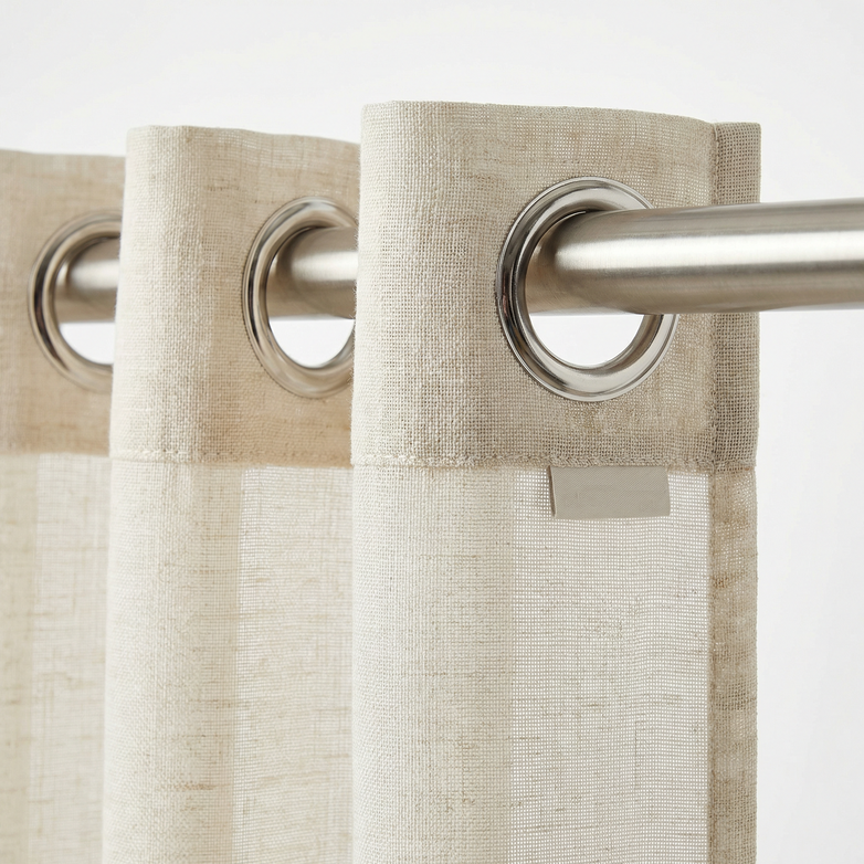 Linen Semi-Sheer Curtains – Soften Light, Elevate Style, Enhance Privacy