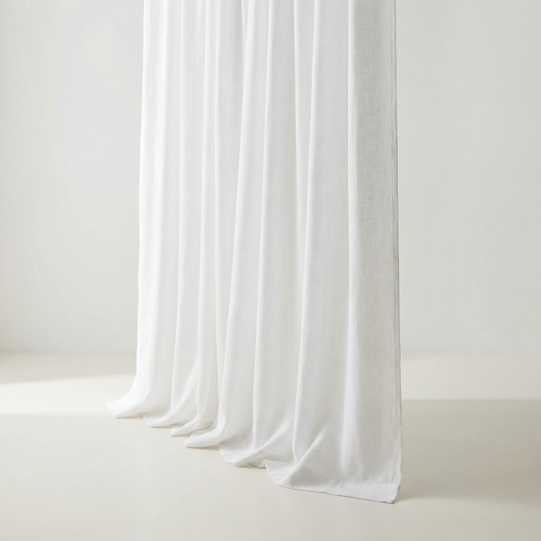 Linen Semi-Sheer Curtains – Soften Light, Elevate Style, Enhance Privacy