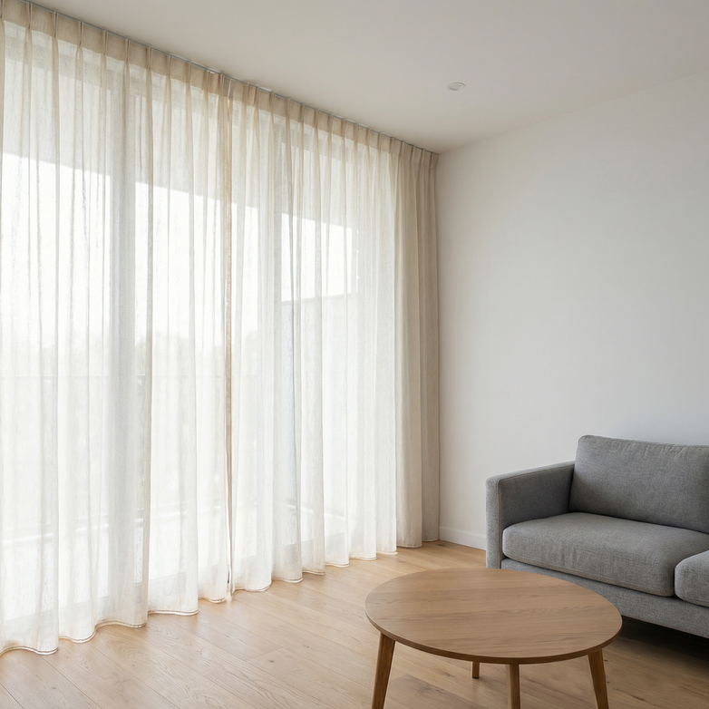 Linen Semi-Sheer Curtains – Soften Light, Elevate Style, Enhance Privacy