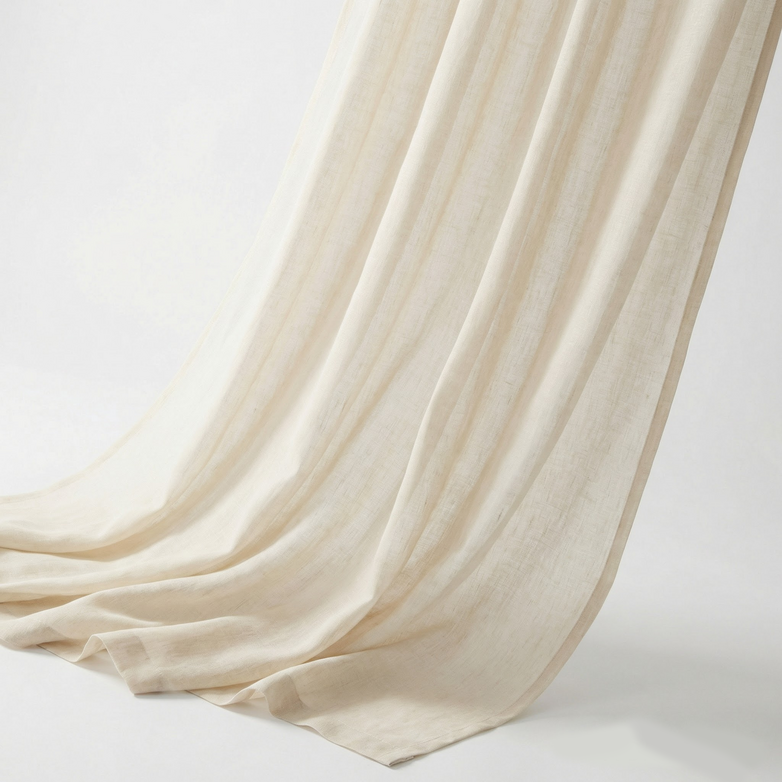 Linen Semi-Sheer Curtains – Soften Light, Elevate Style, Enhance Privacy