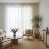 Linen Semi-Sheer Curtains – Soften Light, Elevate Style, Enhance Privacy