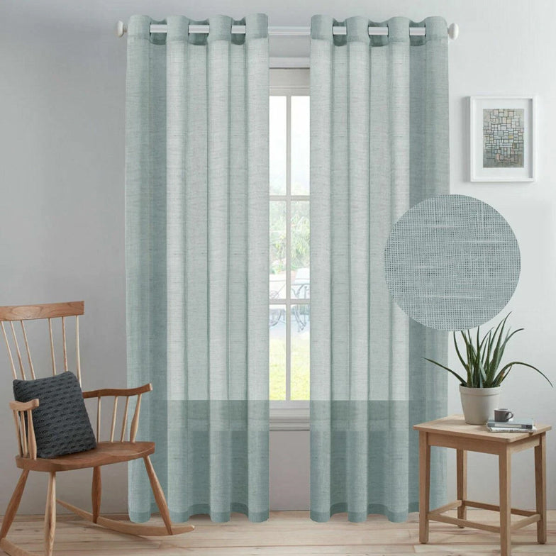 Linen Semi-Sheer Curtains – Soften Light, Elevate Style, Enhance Privacy
